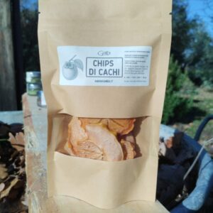 chips di cachi essiccati