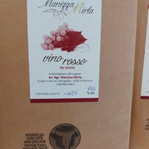 vino rosso da tavola in bag box