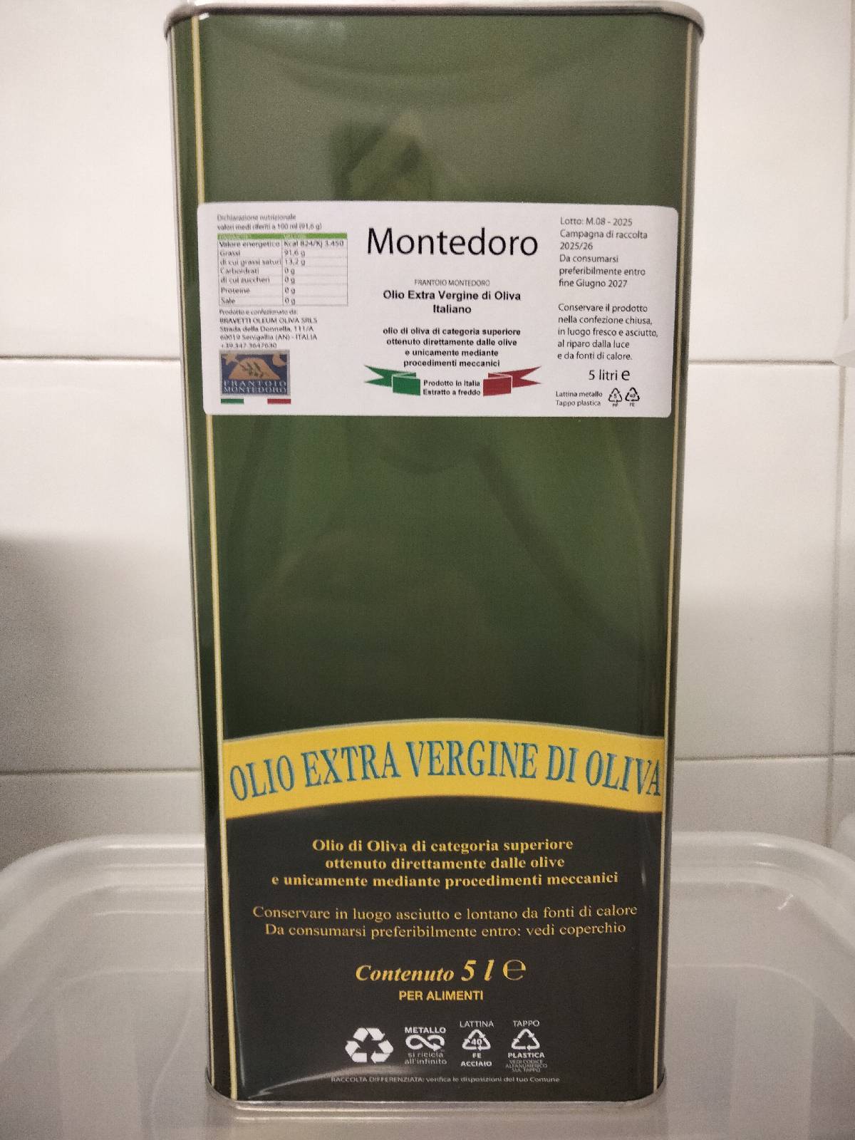 Montedoro. Olio EVO Italiano 2025